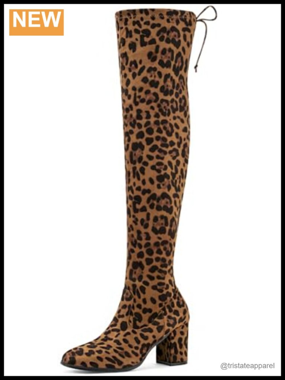 Over the Knee Block Heel Boots with Side Zip Faux Suede